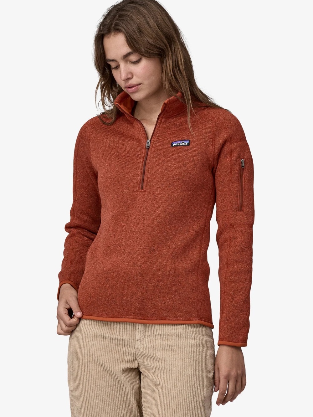 PATAGONIA W's Better Sweater® 1/4- Zip Ramble Red Size S